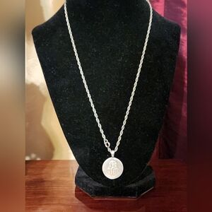 Hamsa 925 Sterling Silver Pendant Necklace